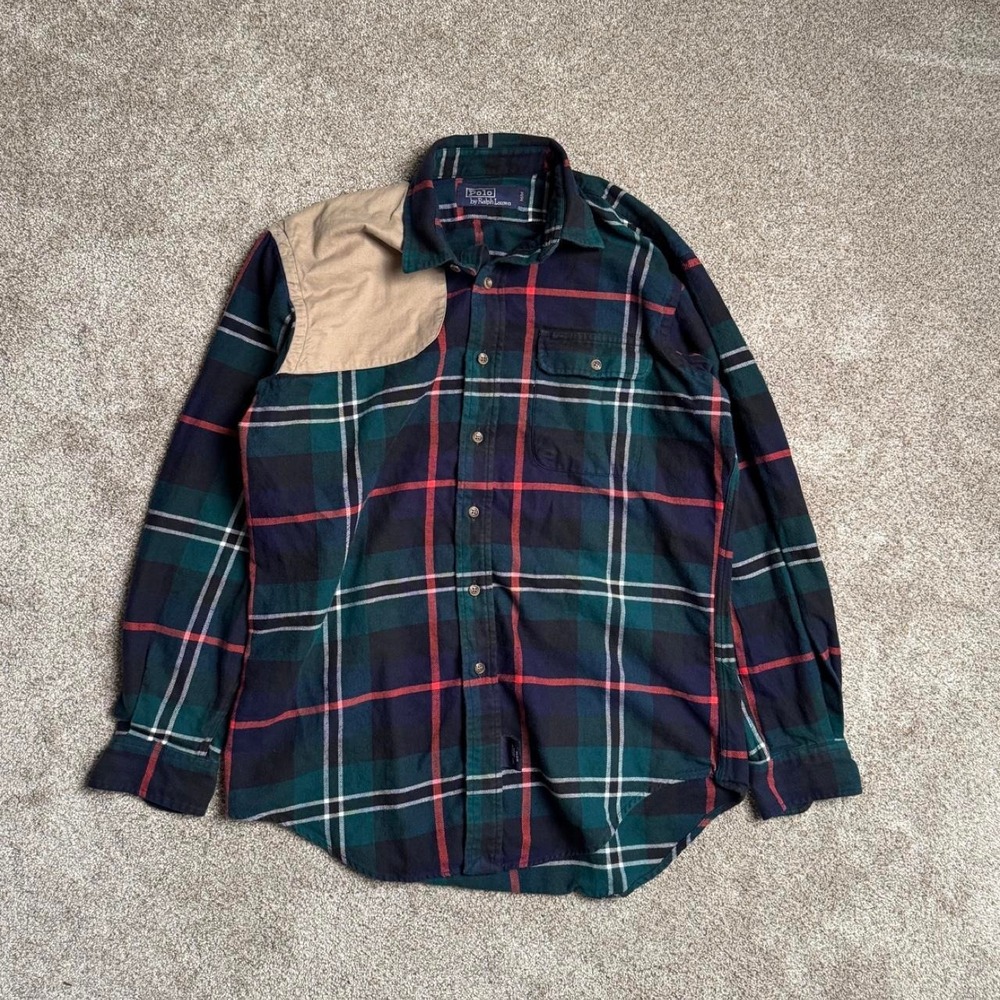 POLO RALPH LAUREN PLAID COLOUR BLOCK FLANNEL